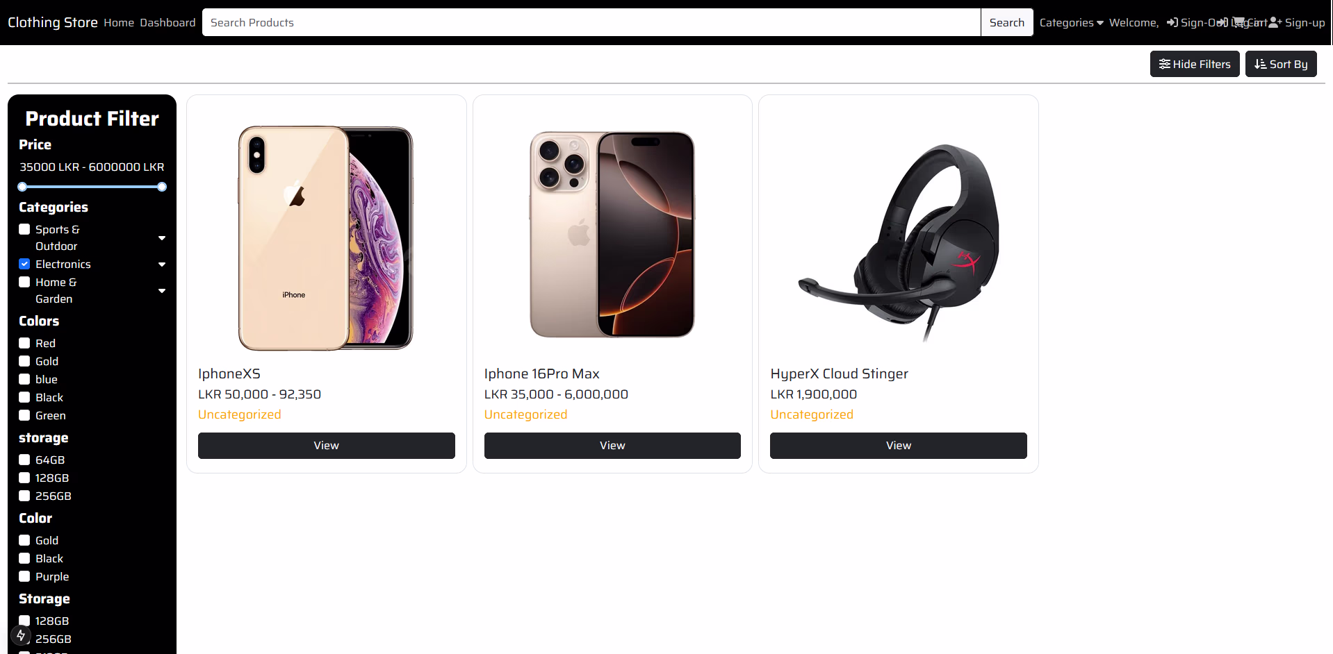 Product View